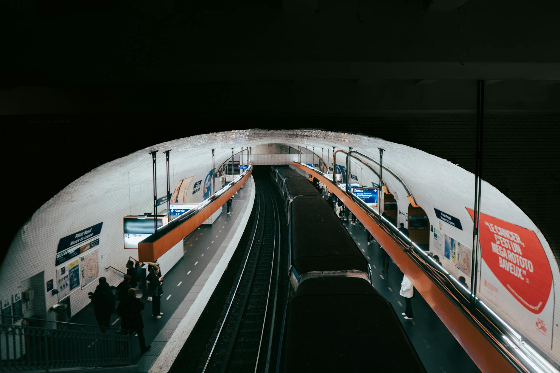Paris Metro station — affordable public transport for budget travelers