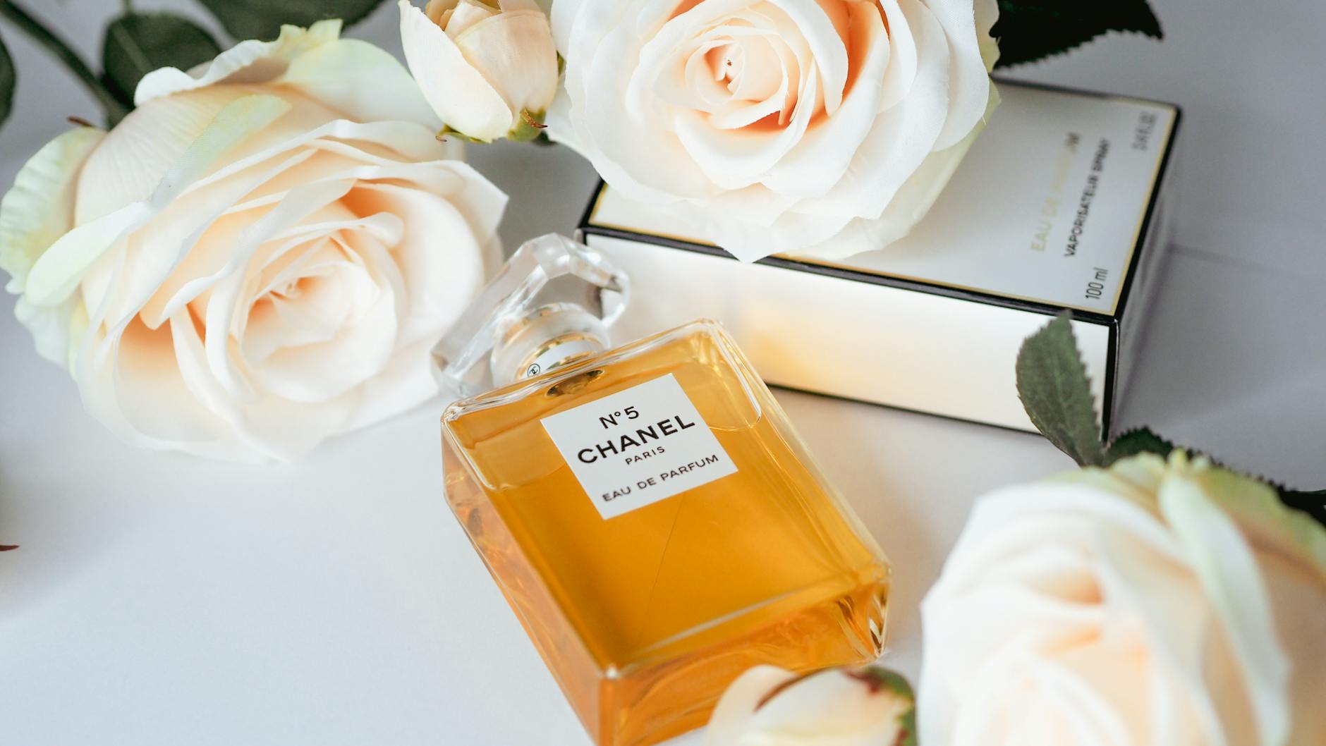 Beautiful French perfume bottles at a Paris perfumery